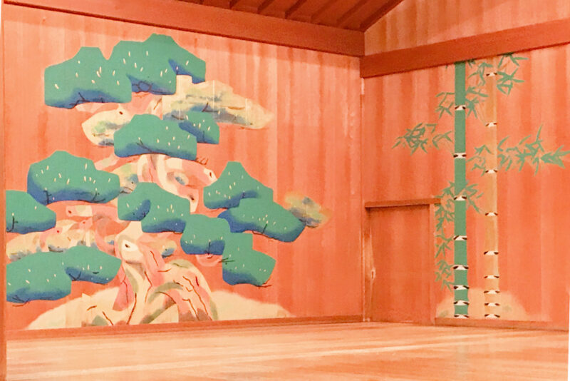 能舞台の松と竹