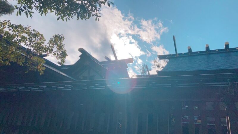 猿田彦神社、本殿を横から見る